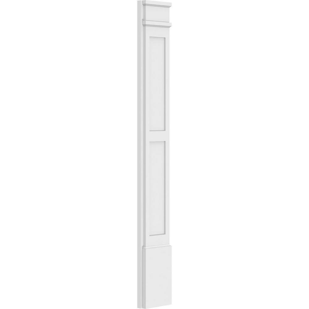 Ekena Millwork 2 in. D x 8 in. W x 60 in. L Primed Polyurethane Pilaster 1- Pack