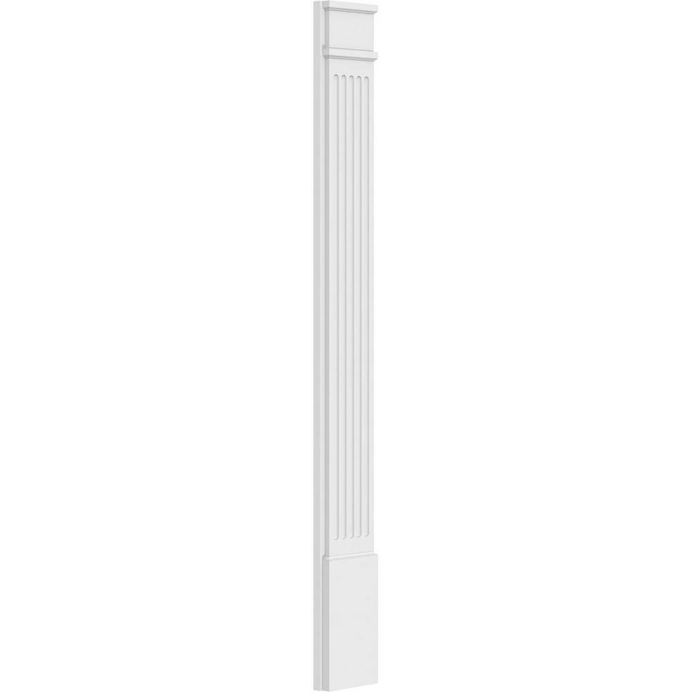 Ekena Millwork 2 in. D x 8 in. W x 72 in. L Primed Polyurethane Pilaster 1- Pack