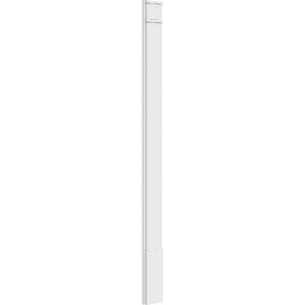 Ekena Millwork 2 in. D x 8 in. W x 96 in. L Primed Polyurethane Pilaster 1- Pack