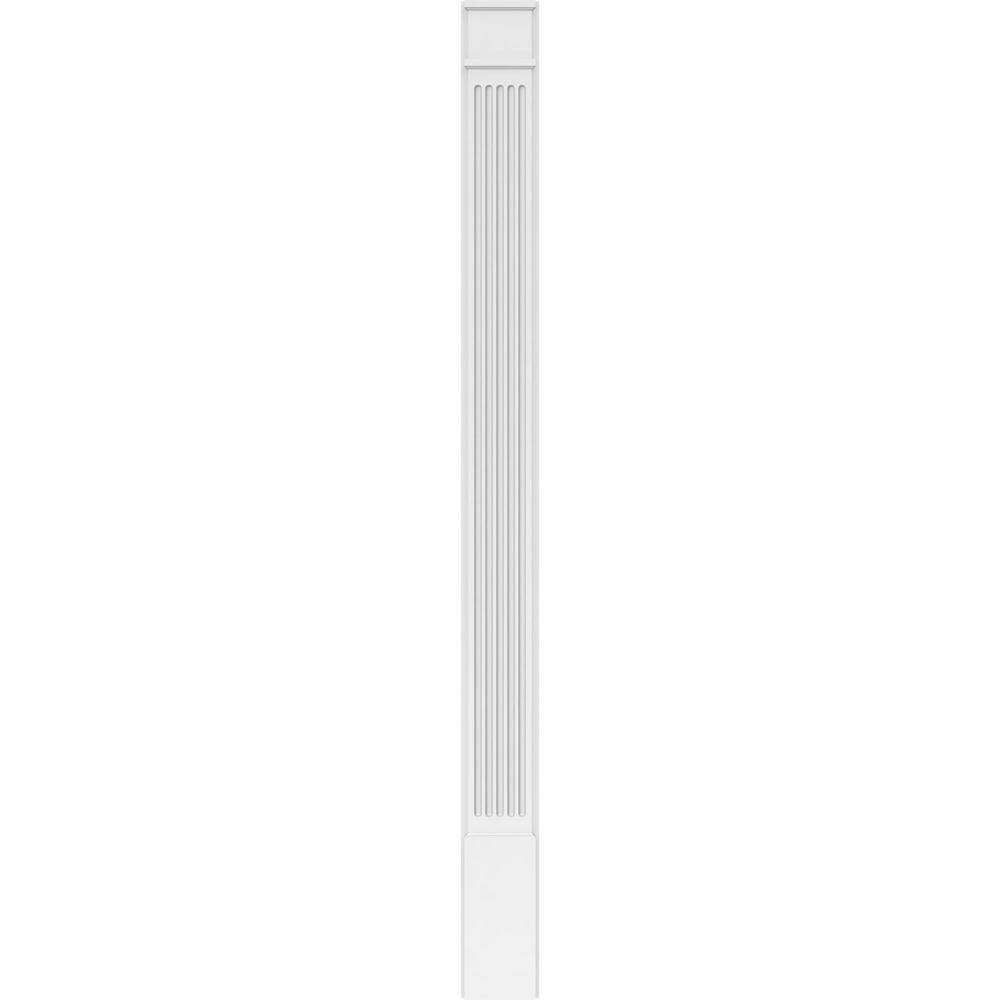 Ekena Millwork 2 in. D x 8 in. W x 102 in. L Primed Polyurethane Pilaster 1- Pack