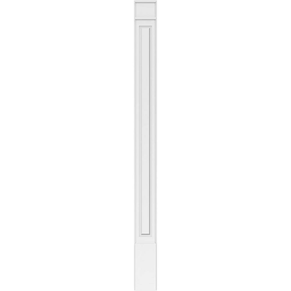 Ekena Millwork 2 in. D x 8 in. W x 102 in. L Primed Polyurethane Pilaster 1- Pack