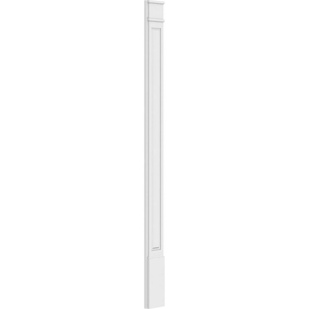 Ekena Millwork 2 in. D x 8 in. W x 102 in. L Primed Polyurethane Pilaster 1- Pack