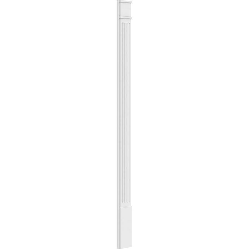 Ekena Millwork 2 in. D x 8 in. W x 108 in. L Primed Polyurethane Pilaster 1- Pack