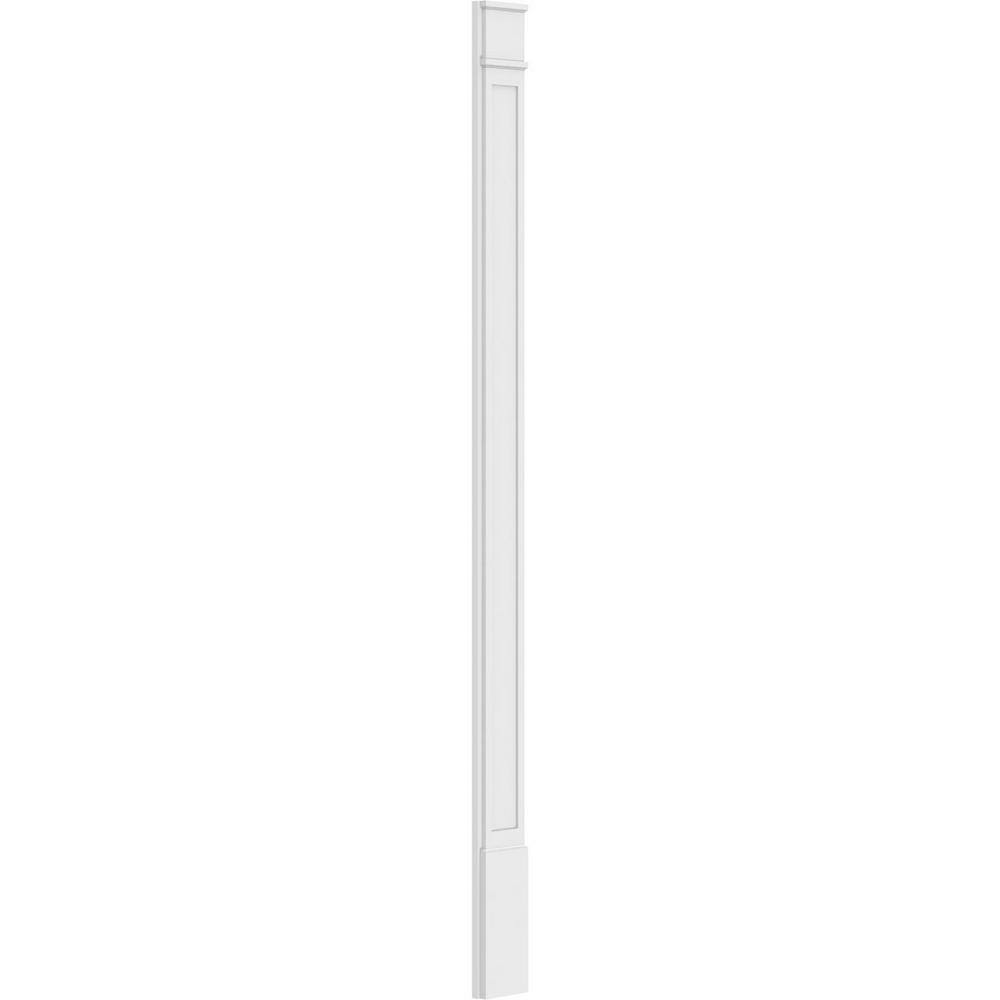 Ekena Millwork 2 in. D x 8 in. W x 120 in. L Primed Polyurethane Pilaster 1- Pack