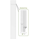 Ekena Millwork 2 in. D x 9 in. W x 60 in. L Primed Polyurethane Pilaster 1-Pack