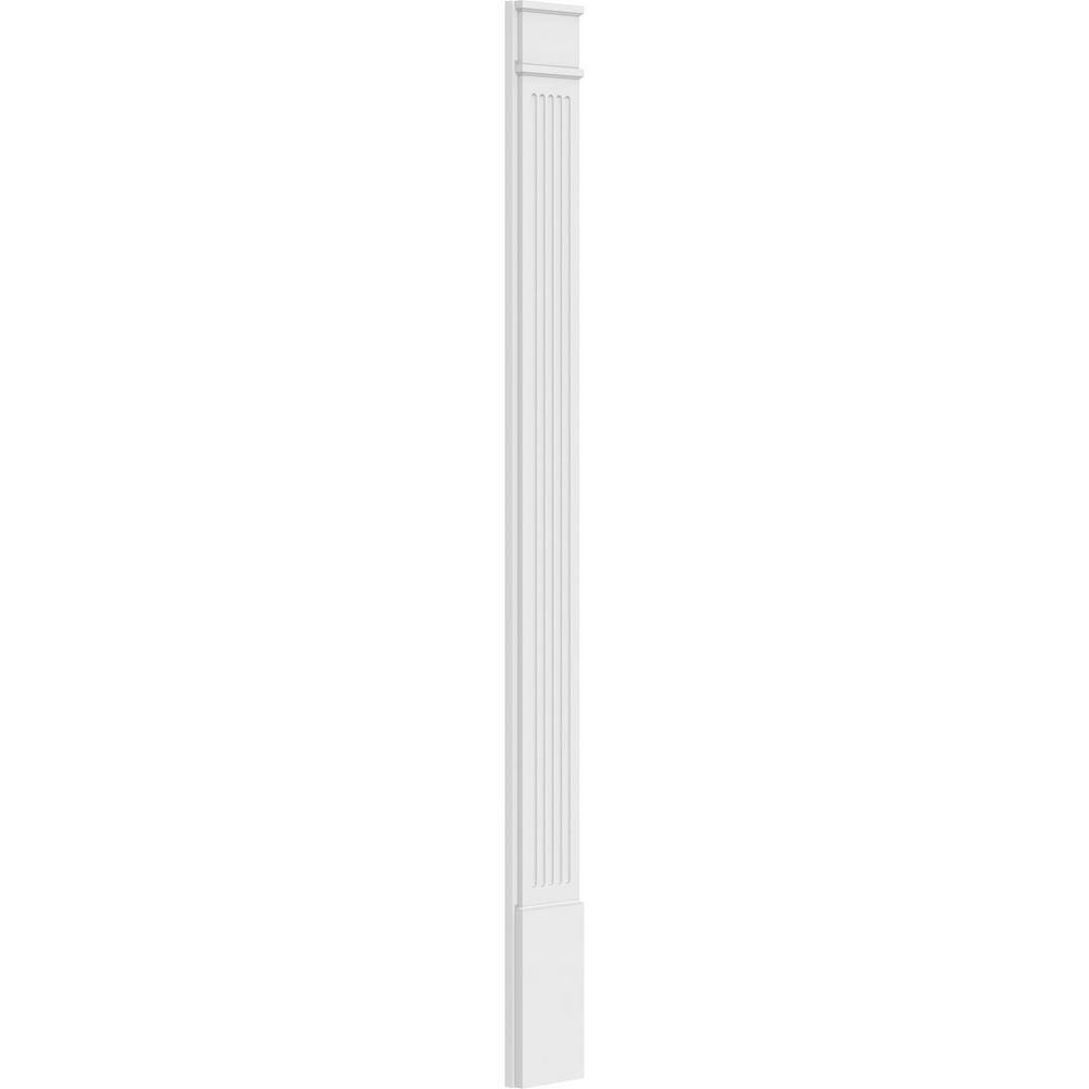Ekena Millwork 2 in. D x 9 in. W x 102 in. L Primed Polyurethane Pilaster 1- Pack