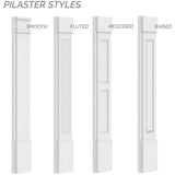Ekena Millwork 2 in. D x 9 in. W x 102 in. L Primed Polyurethane Pilaster 1- Pack