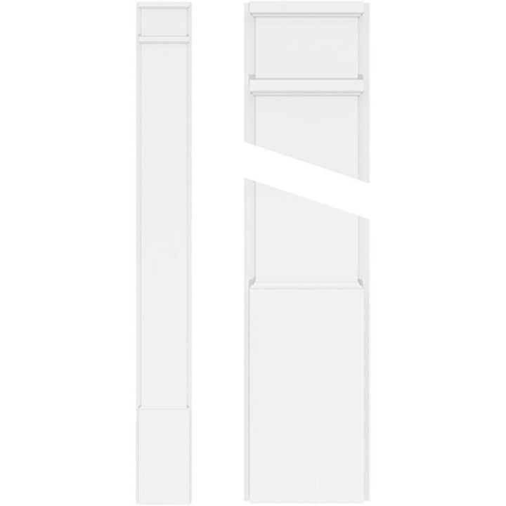 Ekena Millwork 2 in. D x 9 in. W x 102 in. L Primed Polyurethane Pilaster 1- Pack