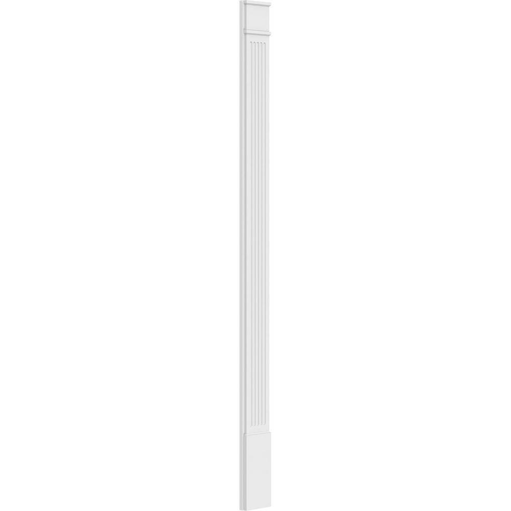 Ekena Millwork 2 in. D x 9 in. W x 120 in. L Primed Polyurethane Pilaster 1-Pack