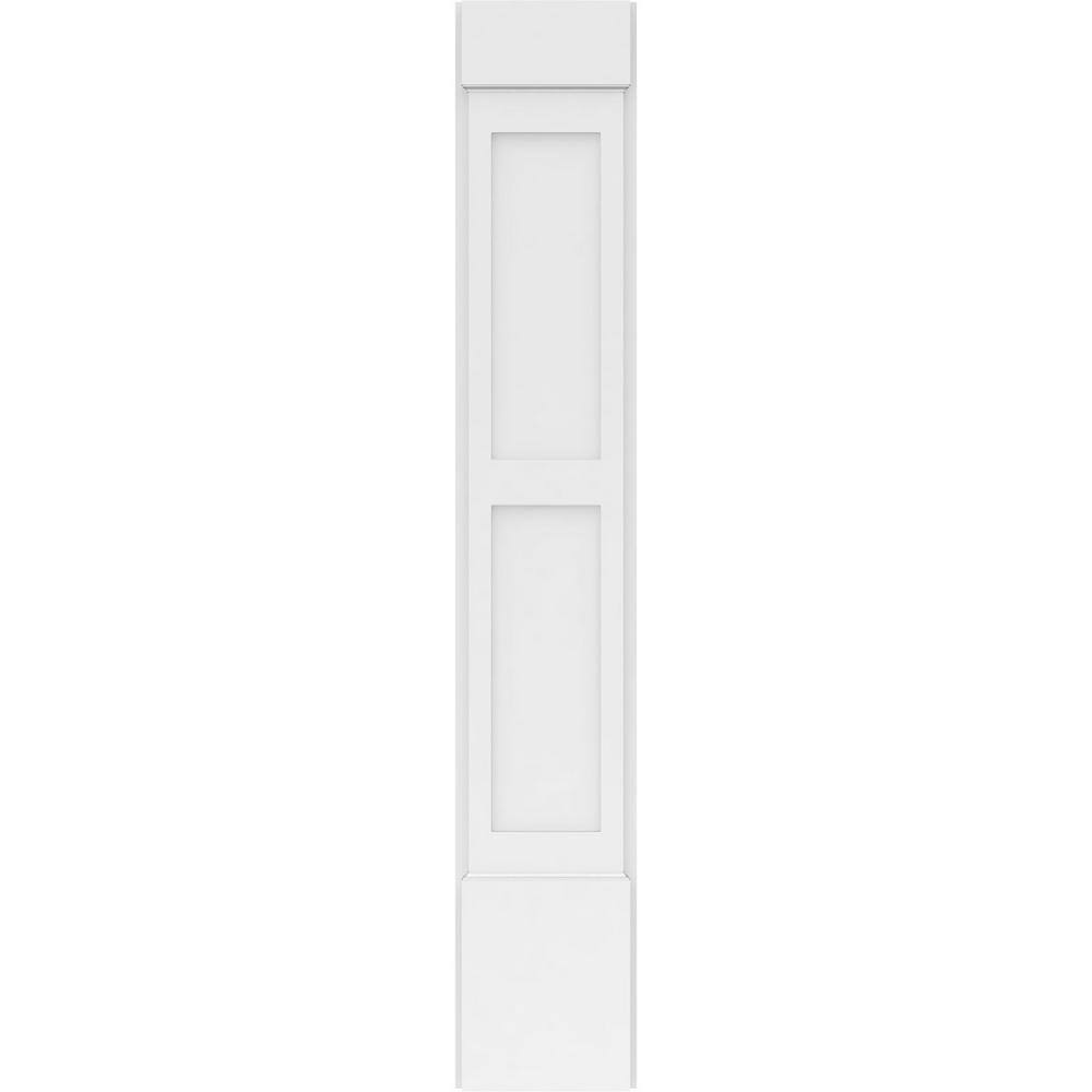 Ekena Millwork 2 in. D x 10 in. W x 60 in. L Primed Polyurethane Pilaster 1- Pack