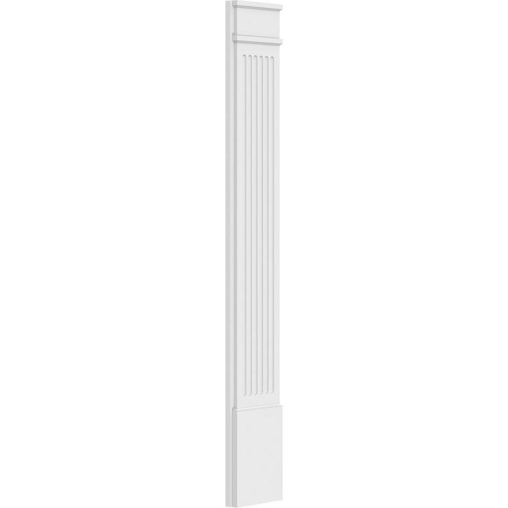 Ekena Millwork 2 in. D x 10 in. W x 72 in. L Primed Polyurethane Pilaster 1- Pack