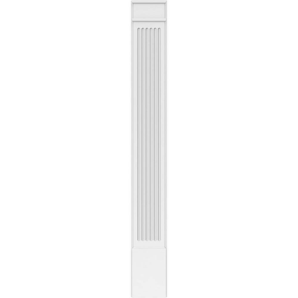 Ekena Millwork 2 in. D x 10 in. W x 82 in. L Primed Polyurethane Pilaster 1- Pack