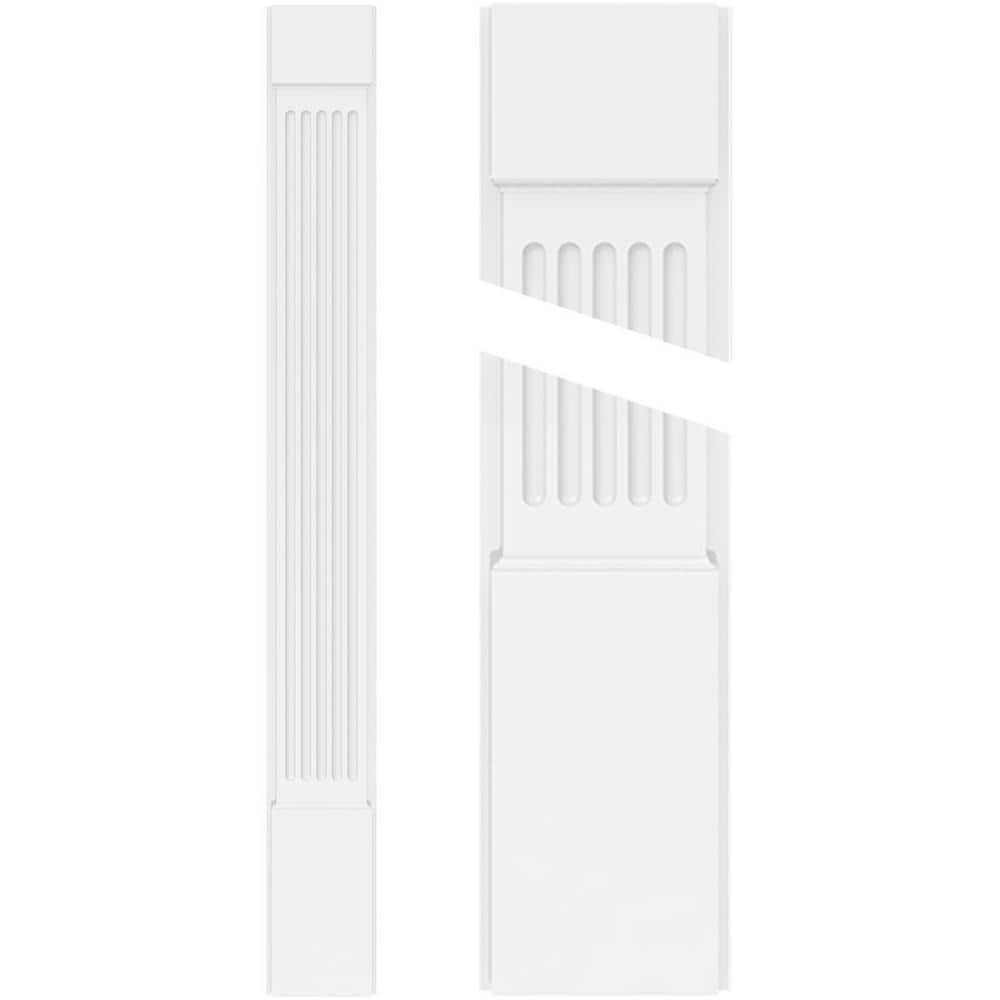 Ekena Millwork 2 in. D x 10 in. W x 96 in. L Primed Polyurethane Pilaster 1- Pack