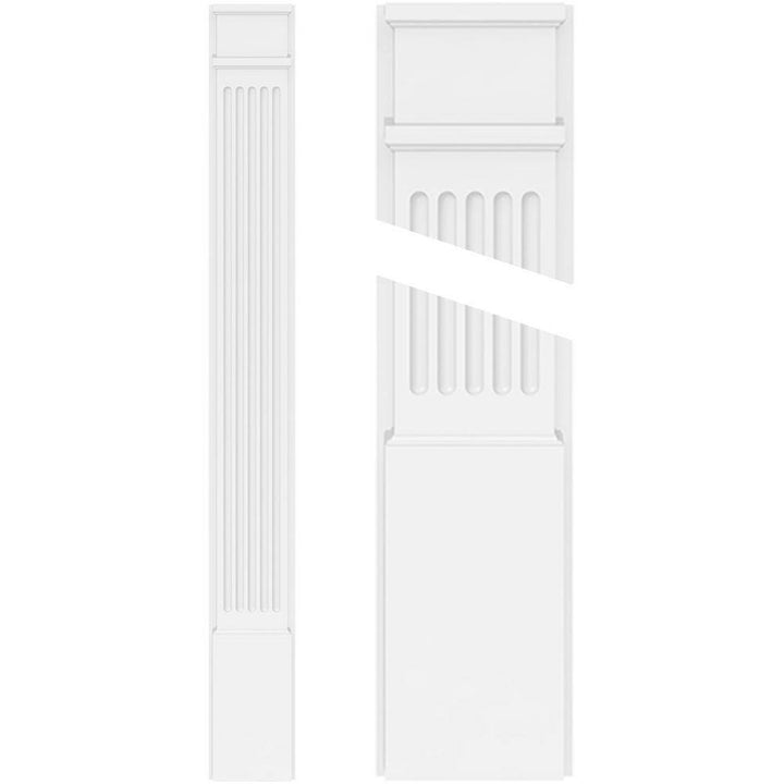 Ekena Millwork 2 in. D x 10 in. W x 96 in. L Primed Polyurethane Pilaster 1- Pack