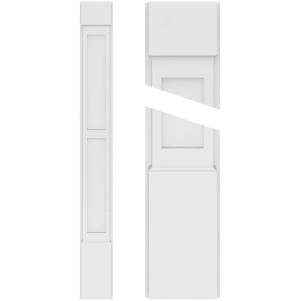 Ekena Millwork 2 in. D x 10 in. W x 120 in. L Primed Polyurethane Pilaster 1- Pack