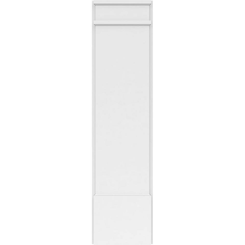 Ekena Millwork 2 in. D x 12 in. W x 48 in. L Primed Polyurethane Pilaster 1-Pack