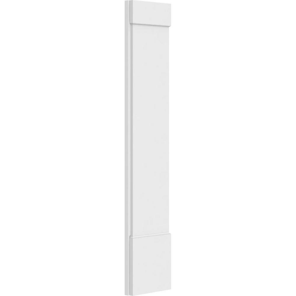 Ekena Millwork 2 in. D x 12 in. W x 60 in. L Primed Polyurethane Pilaster 1- Pack
