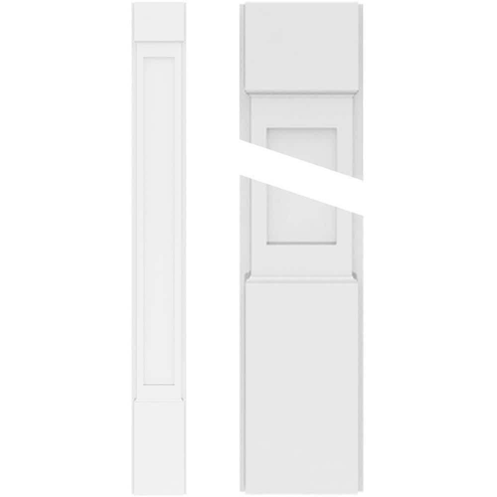 Ekena Millwork 2 in. D x 12 in. W x 82 in. L Primed Polyurethane Pilaster (1- Pack)