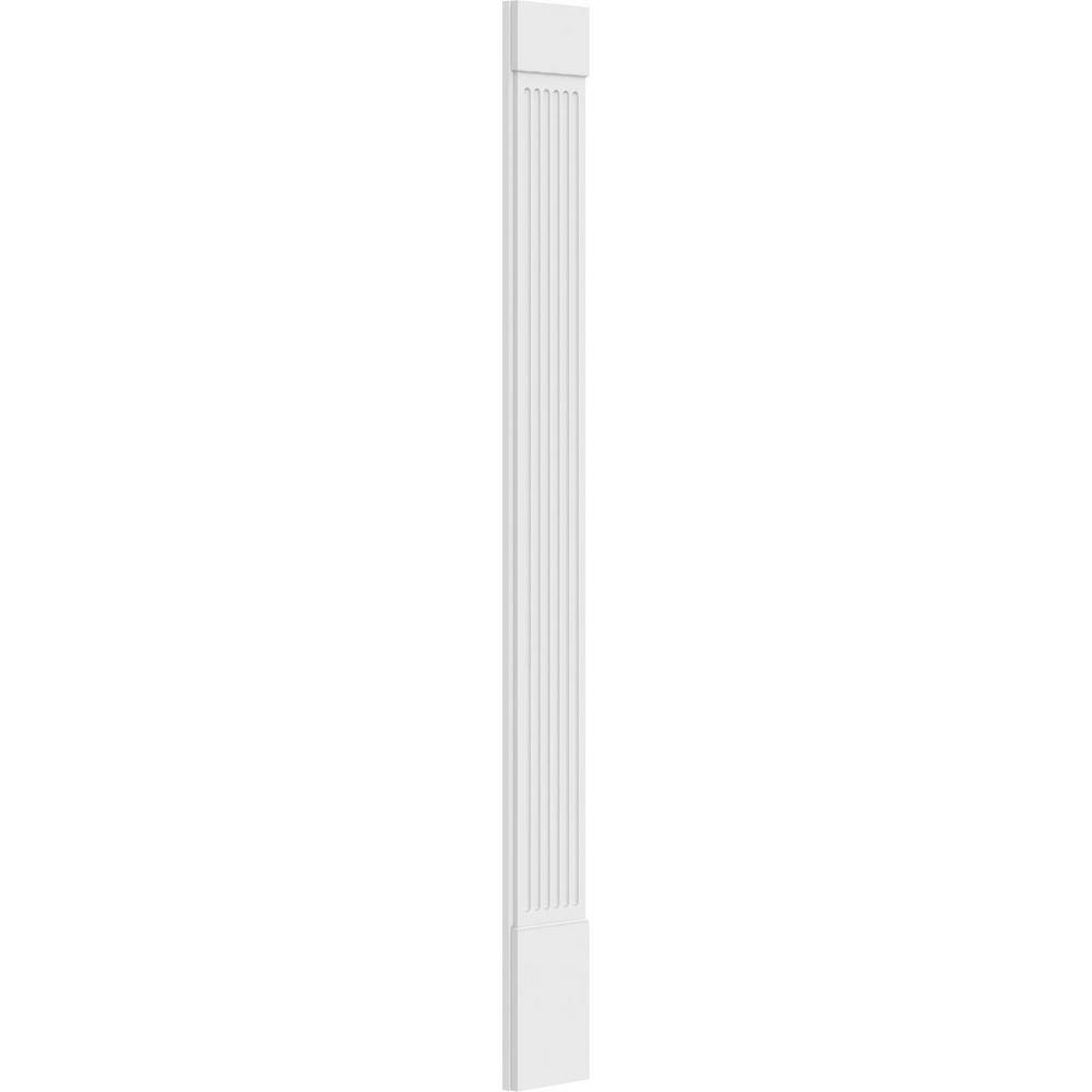 Ekena Millwork 2 in. D x 12 in. W x 120 in. L Primed Polyurethane Pilaster 1- Pack