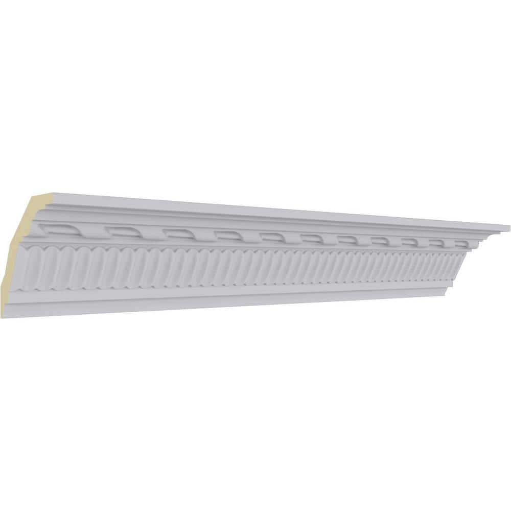 Ekena Millwork 3 in. x 2-3/4 in. x 94-1/2 in. Polyurethane Modern Valeriano Rope Crown Moulding
