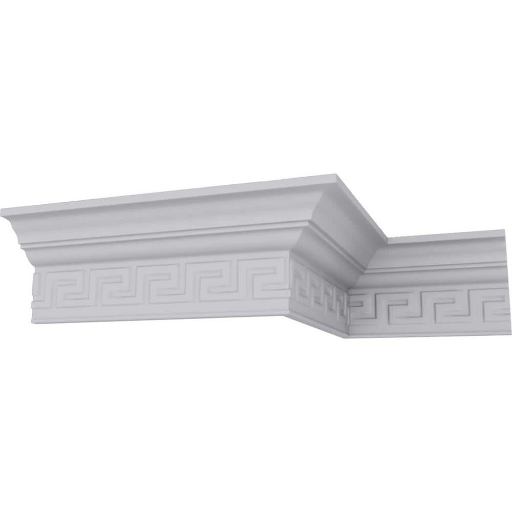 Ekena Millwork 2-1/4 in. x 3-1/2 in. x 94-1/2 in. Polyurethane Eris Crown Moulding