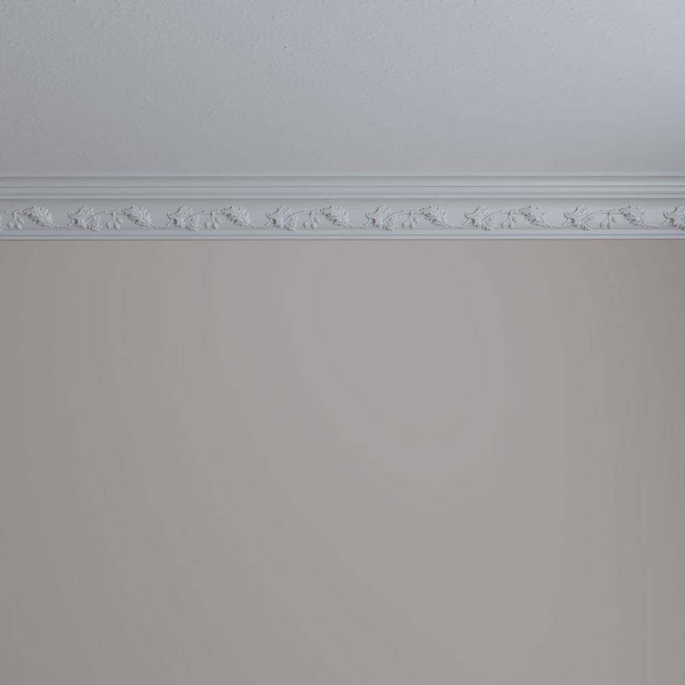 Ekena Millwork 3-1/8 in. x 3-1/8 in. x 94-1/2 in. Polyurethane Southhampton Crown Moulding