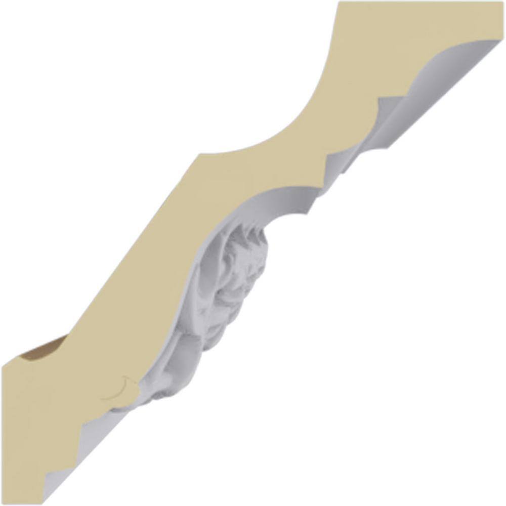 Ekena Millwork 3-1/8 in. x 3-1/8 in. x 94-1/2 in. Polyurethane Southhampton Crown Moulding