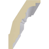Ekena Millwork 2-7/8 in. x 4-3/8 in. x 94-1/2 in. Polyurethane Heaton Crown Moulding
