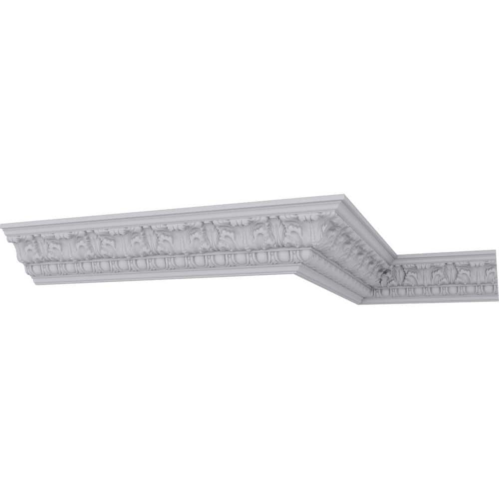 Ekena Millwork 3-7/8 in. x 4-1/2 in. x 94-1/2 in. Polyurethane Colton Crown Moulding