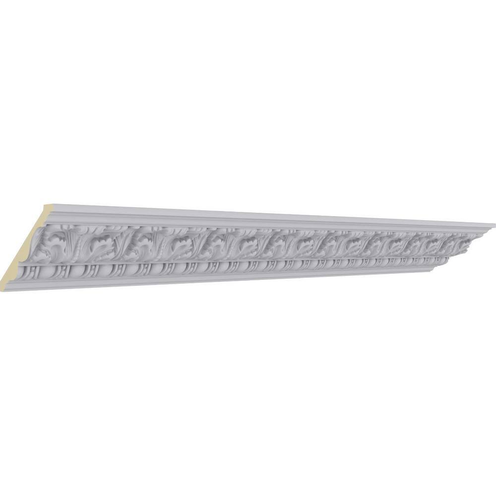 Ekena Millwork 3-7/8 in. x 4-1/2 in. x 94-1/2 in. Polyurethane Colton Crown Moulding