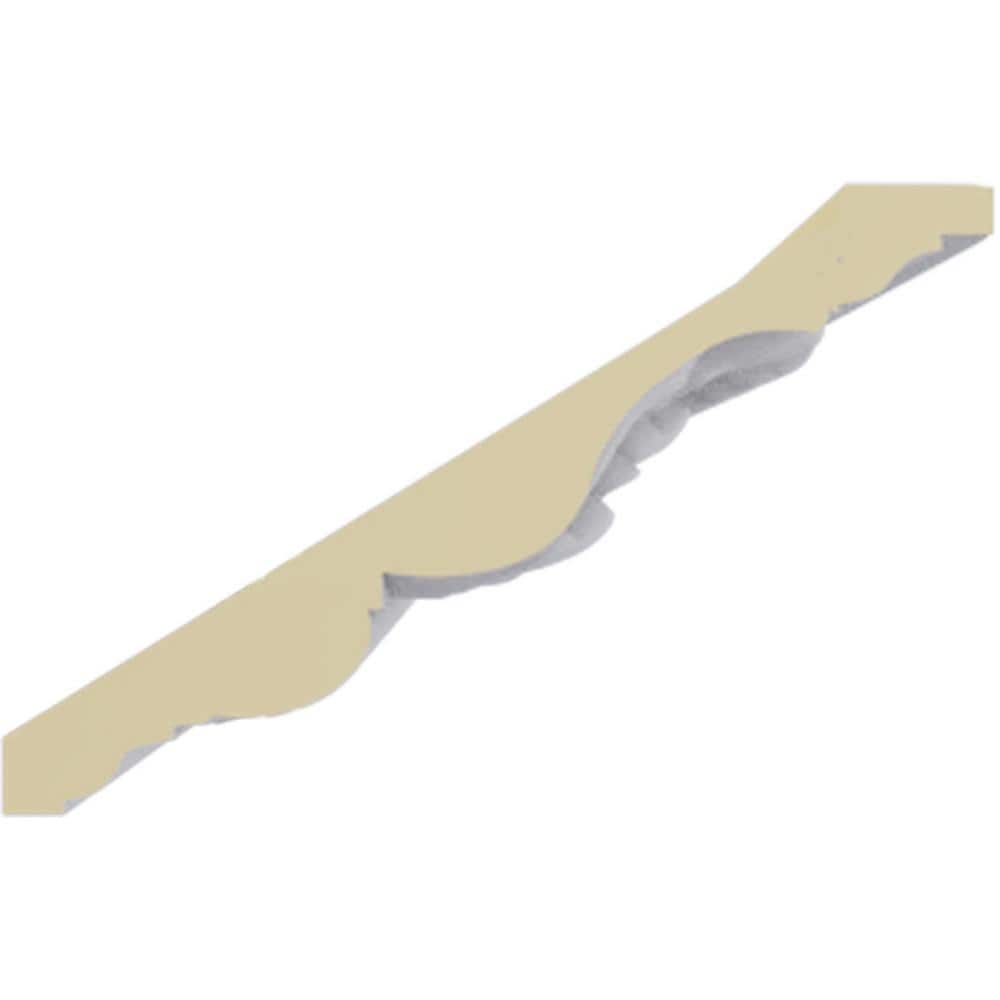 Ekena Millwork 3-7/8 in. x 4-1/2 in. x 94-1/2 in. Polyurethane Colton Crown Moulding