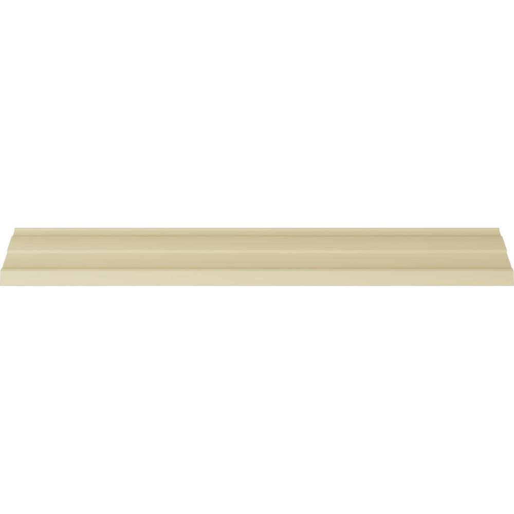 Ekena Millwork 3-5/8 in. x 4-1/8 in. x 94-1/2 in. Polyurethane Kendall Crown Moulding
