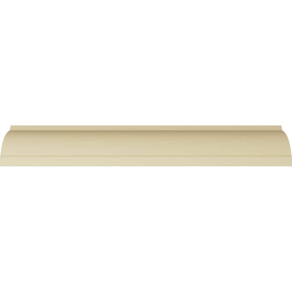 Ekena Millwork 4-3/4 in. x 5-3/4 in. x 94-1/2 in. Polyurethane Federal Crown Moulding