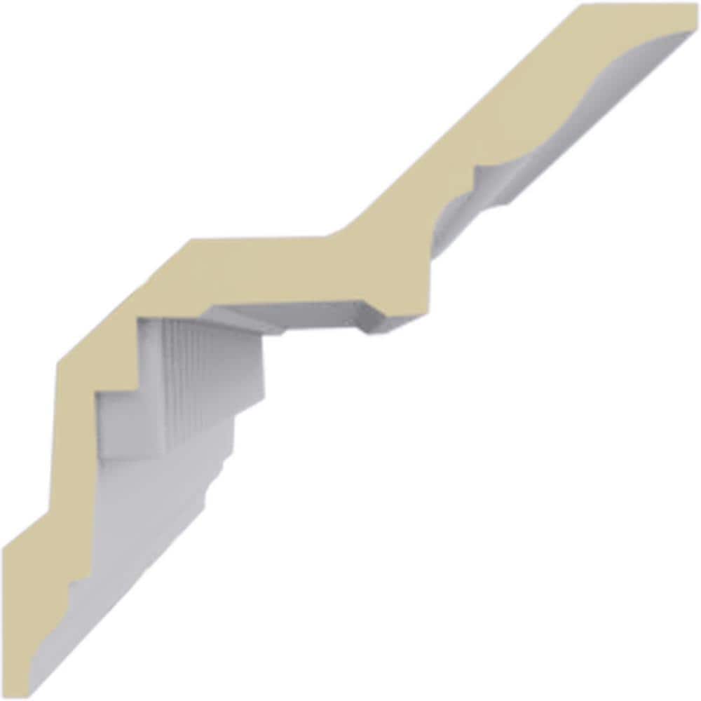 Ekena Millwork 5 in. x 5 in. x 94-1/2 in. Polyurethane Dentil Crown Moulding