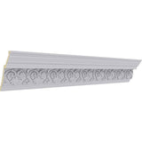 Ekena Millwork 4-1/8 in. x 6 in. x 94-1/2 in. Polyurethane Elegant Hampshire Crown Moulding