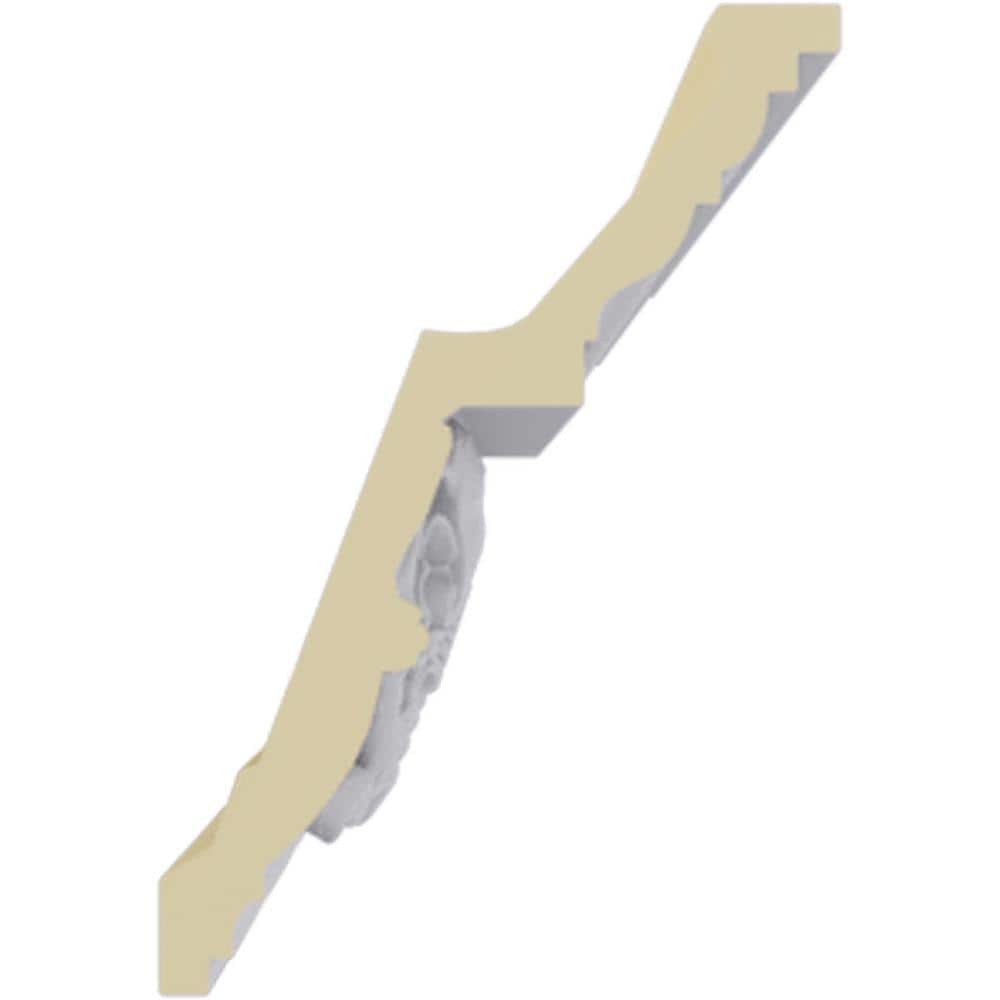 Ekena Millwork 4-1/8 in. x 6 in. x 94-1/2 in. Polyurethane Elegant Hampshire Crown Moulding