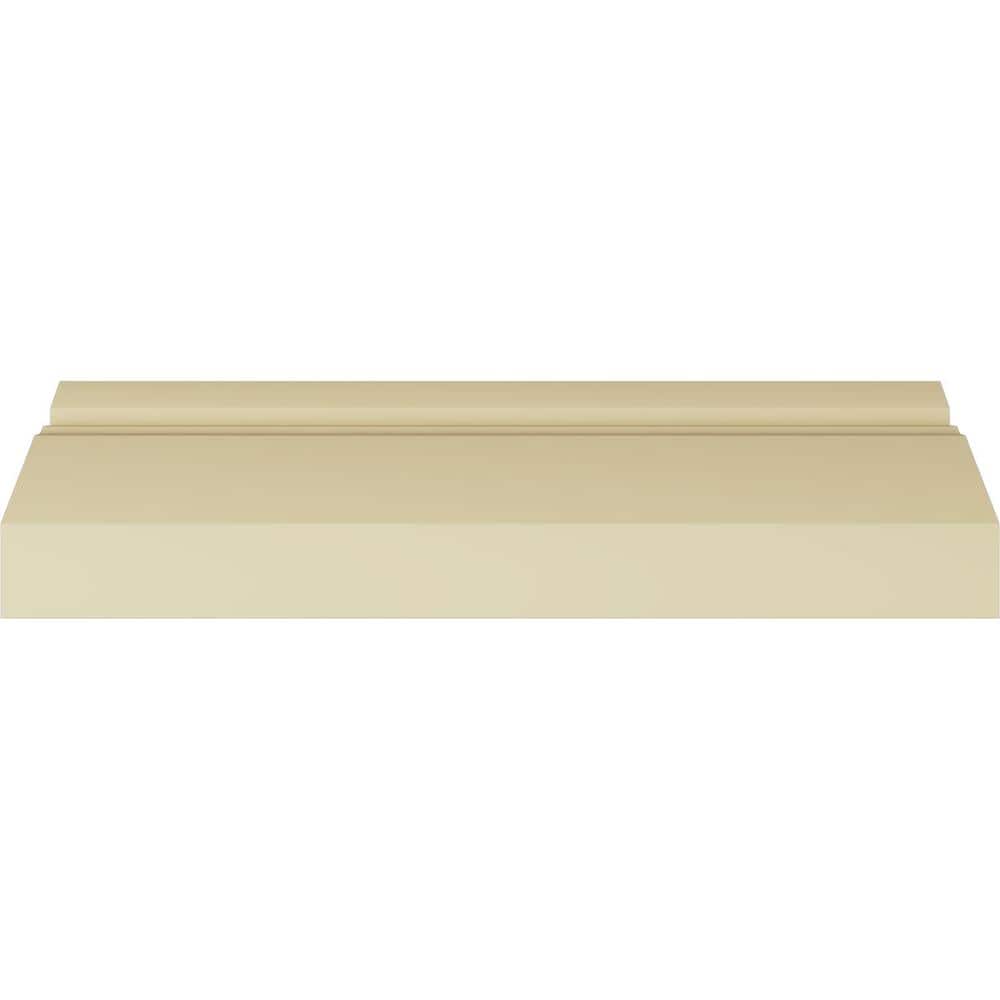 Ekena Millwork 6-1/4 in. x 6-1/4 in. x 94-1/2 in. Polyurethane Hampton Crown Moulding