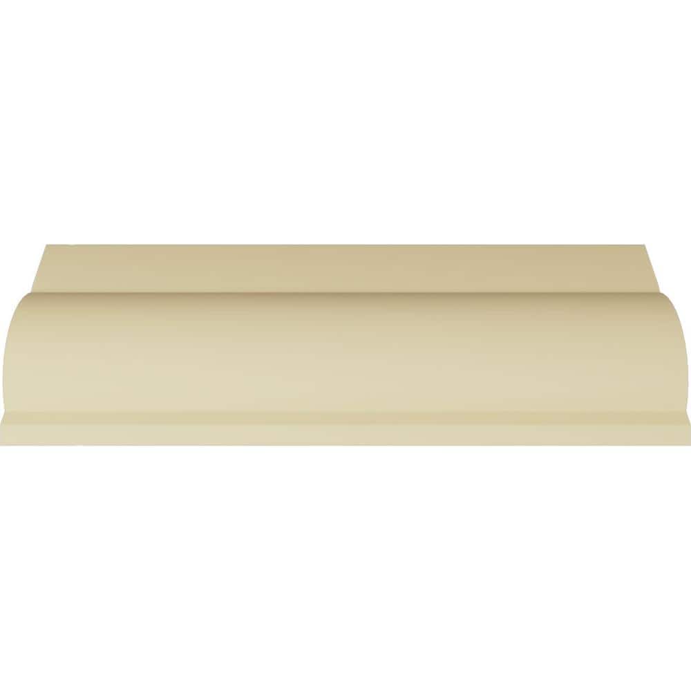 Ekena Millwork 5-1/2 in. x 7-3/4 in. x 94-1/2 in. Polyurethane Odessa Leaf Dentil Crown Moulding