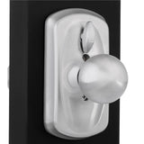 Plymouth Satin Chrome Commercial Electronic Door Lock with Orbit Door Knob - Super Arbor