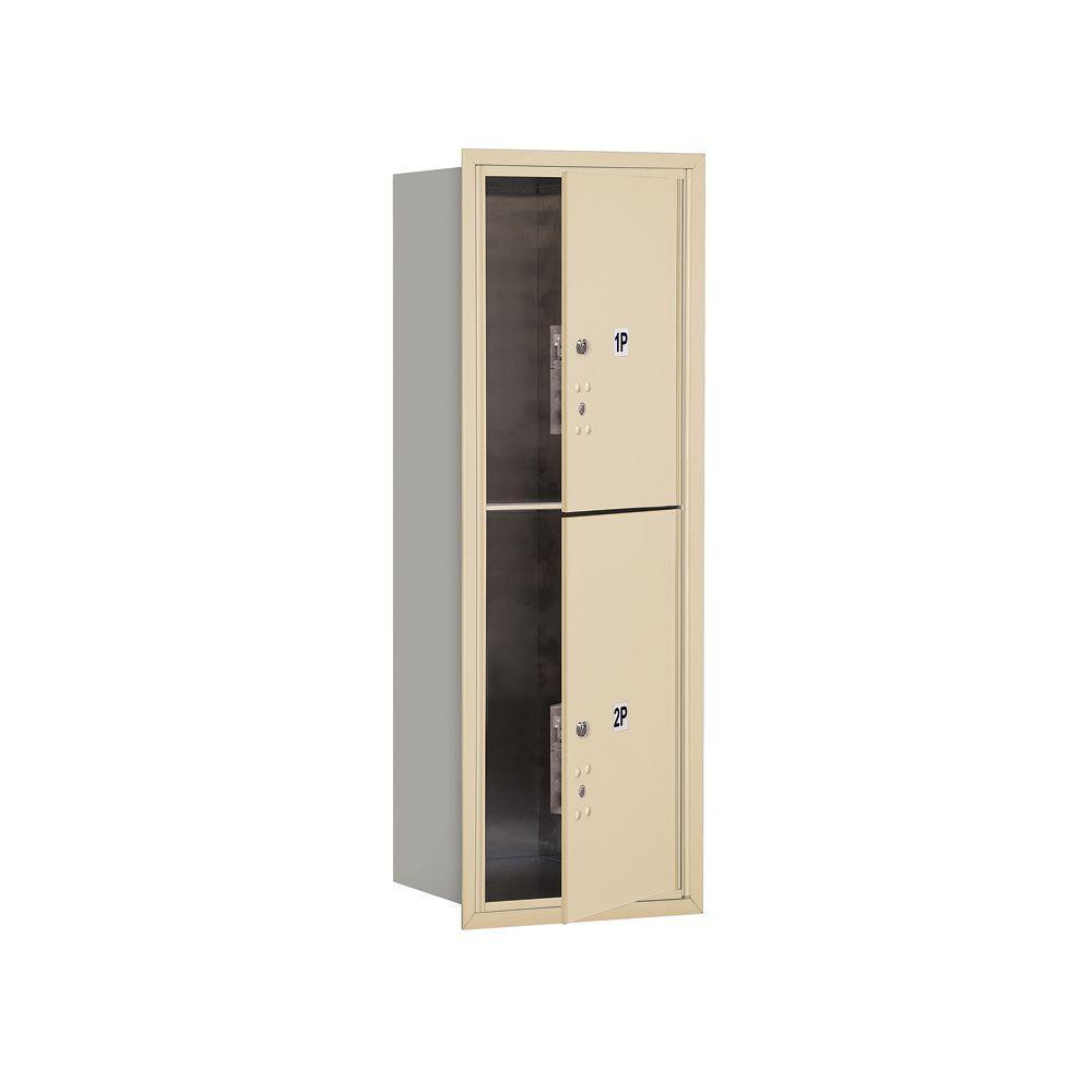 3700 Series 41 in. 11 Door High Unit Parcel Locker 2 PL5's 4C Private Front Loading Horizontal Mailbox in Bronze - Super Arbor