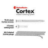 FastenMaster Collated Cortex Hidden Fastening System for Veranda Decking - 2-1/2 in. Cortex screws and plugs in Stone Gray (50 LF)