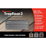 FastenMaster TrapEase 3 Deck Screws for Trex Select Decking – 2-1/2 inch color matched deck screws – Pebble (75 Pack)