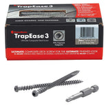 FastenMaster TrapEase 3 Deck Screws for Trex Select Decking – 2-1/2 inch color matched deck screws – Pebble (75 Pack)