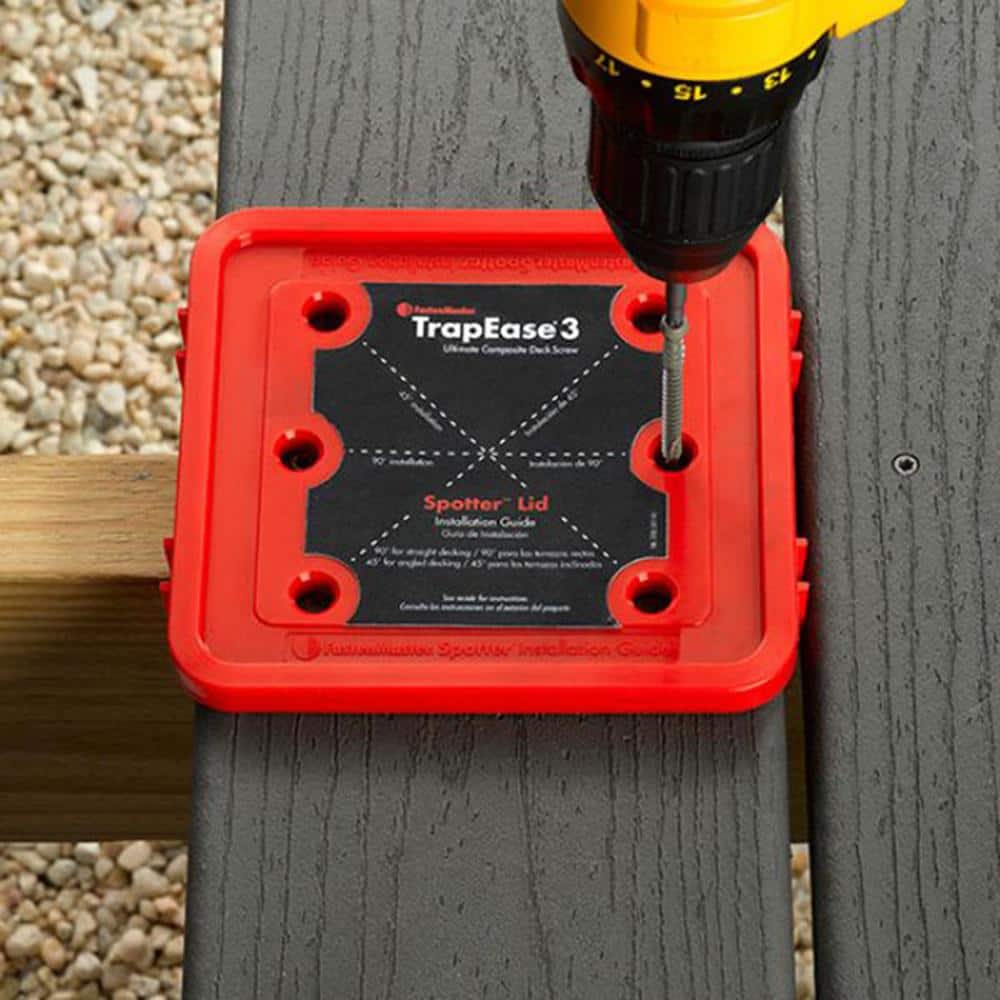FastenMaster TrapEase 3 Deck Screws for Trex Select Decking – 2-1/2 inch color matched deck screws – Pebble (75 Pack)