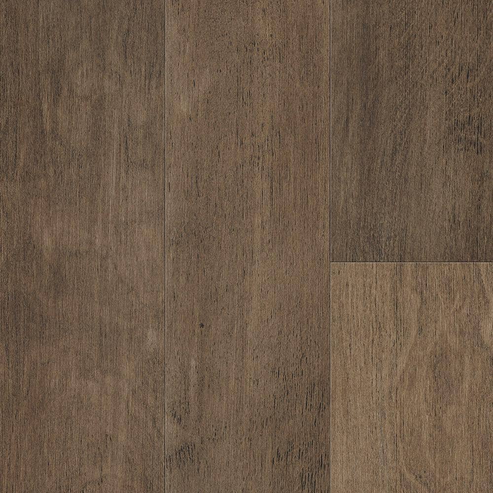 Sure+ Fawn Brown Birch Birch 1/4 in. T x 6.5 in. W Click Lock Wire Brushed Engineered Hardwood Flooring (21.7 sq.ft./case)