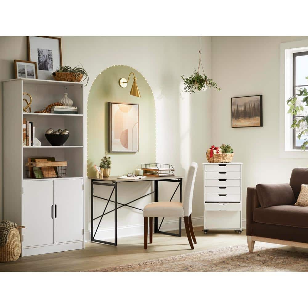Sure+ Fawn Brown Birch Birch 1/4 in. T x 6.5 in. W Click Lock Wire Brushed Engineered Hardwood Flooring (21.7 sq.ft./case)