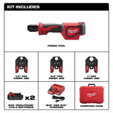 M18 18-Volt Lithium-Ion Cordless Short Throw PEX Press Tool with LED Stick Light - Super Arbor