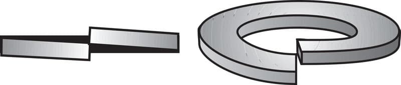 Hillman 1/2 in. Stainless Steel Split Lock Washer, 50-Pack