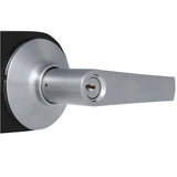 Elan Satin Nickel Light Commercial Keyed Entry Door Lever - Super Arbor
