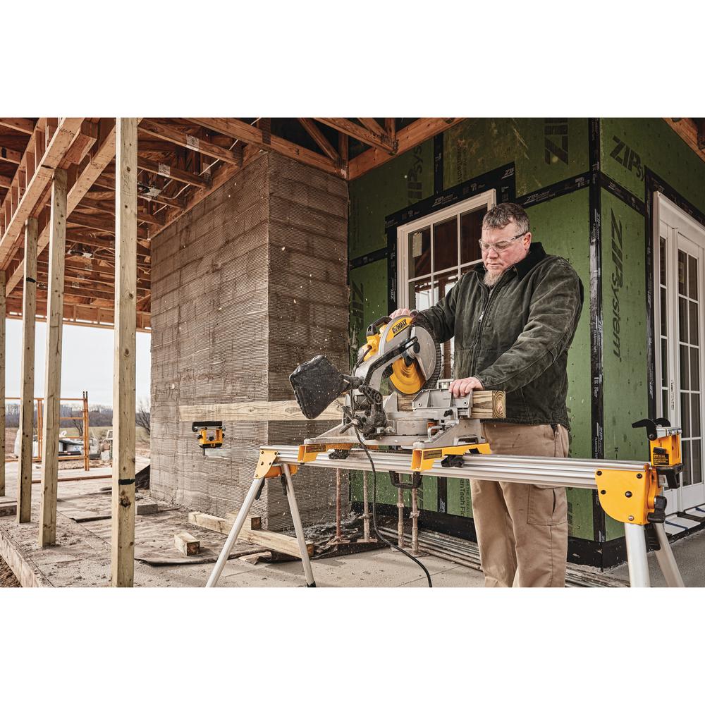 15 Amp Corded 12 in. Compound Single Bevel Miter Saw - Super Arbor